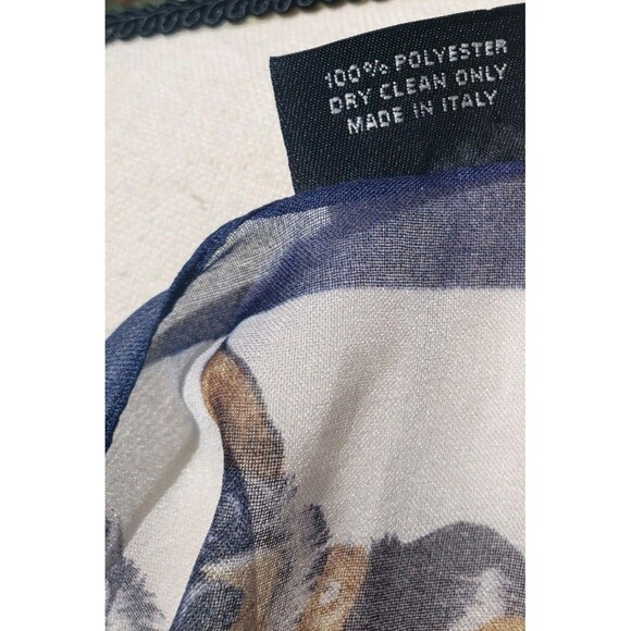 CEJON Scarf w/Dog Print Hound Poodle Bulldog Scotty Spaniel Setter Pointer 20x20 - Picture 5 of 7